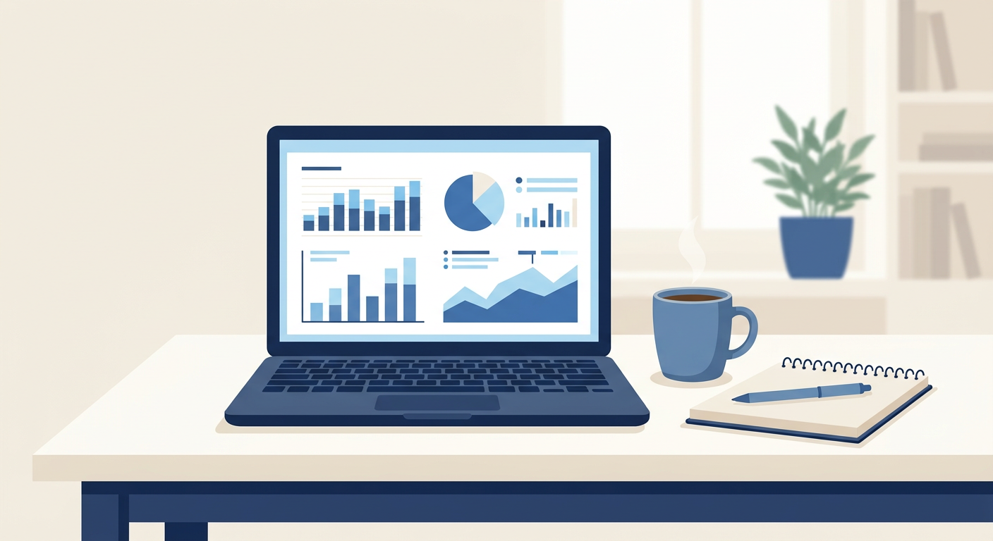 Laptop with SEO dashboard comparing automated SEO vs manual SEO services car dealerships.